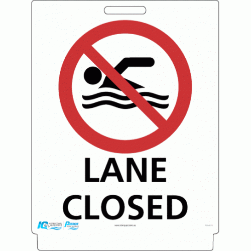 Pavement Sign - Lane Closed